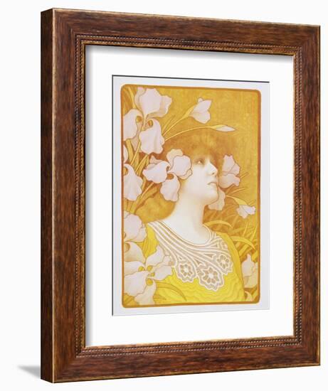 Sarah Bernhardt Poster-Paul Berthon-Framed Premium Photographic Print