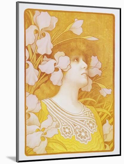 Sarah Bernhardt Poster-Paul Berthon-Mounted Photographic Print