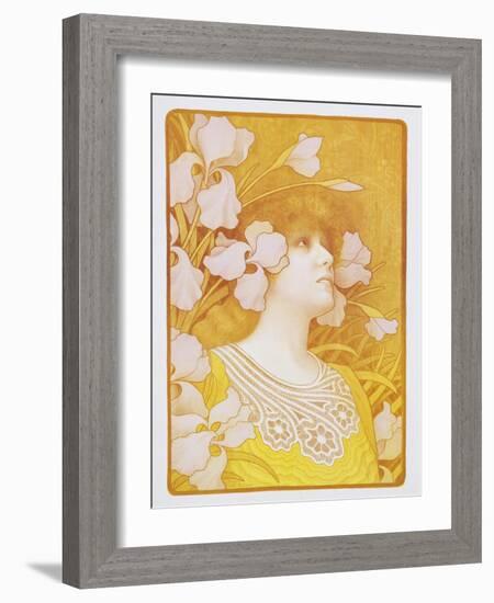 Sarah Bernhardt Poster-Paul Berthon-Framed Photographic Print