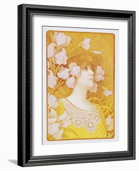 Sarah Bernhardt Poster-Paul Berthon-Framed Photographic Print