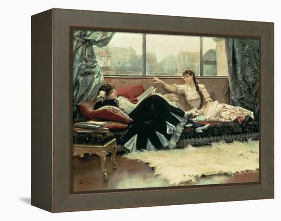 Sarah Bernhardt-Julius Leblanc Stewart-Framed Premier Image Canvas