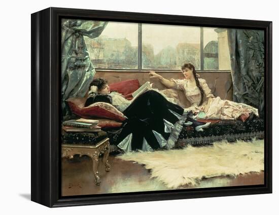 Sarah Bernhardt-Julius Leblanc Stewart-Framed Premier Image Canvas