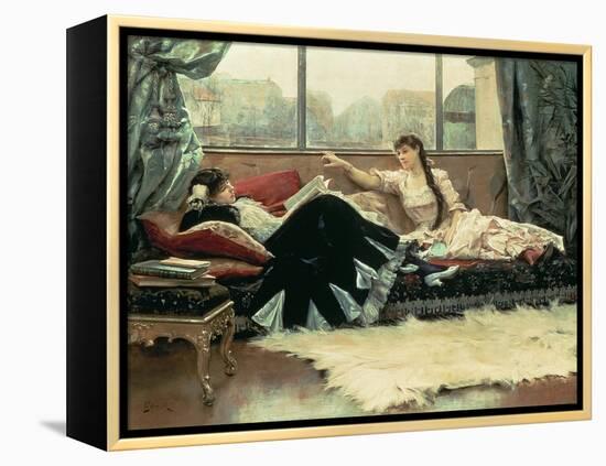 Sarah Bernhardt-Julius Leblanc Stewart-Framed Premier Image Canvas