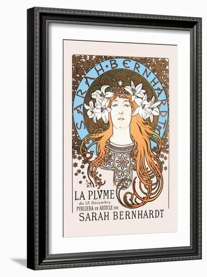 Sarah Bernhardt-Alphonse Mucha-Framed Art Print