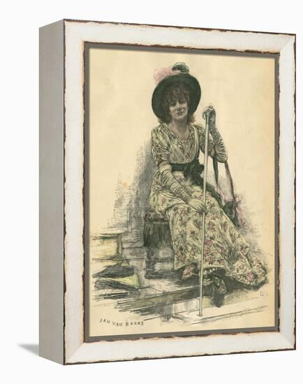 Sarah Bernhardt-Jan van Beers-Framed Stretched Canvas
