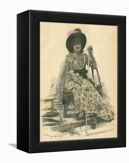 Sarah Bernhardt-Jan van Beers-Framed Stretched Canvas