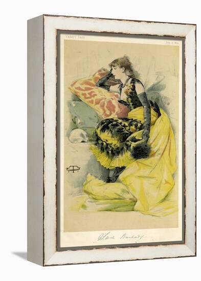 Sarah Bernhardt-Theobald Chartran-Framed Stretched Canvas