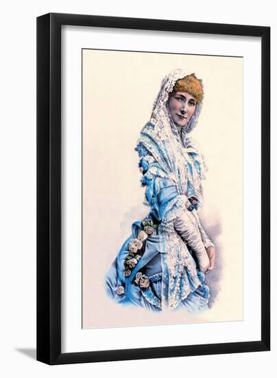 Sarah Bernhardt-Currier & Ives-Framed Art Print