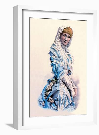 Sarah Bernhardt-Currier & Ives-Framed Art Print