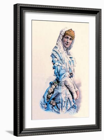 Sarah Bernhardt-Currier & Ives-Framed Art Print