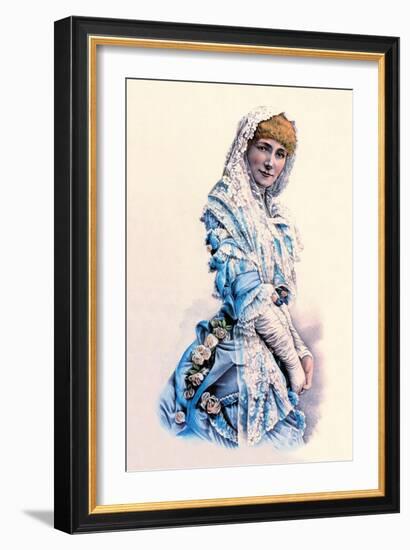 Sarah Bernhardt-Currier & Ives-Framed Art Print