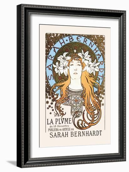 Sarah Bernhardt-Alphonse Mucha-Framed Art Print