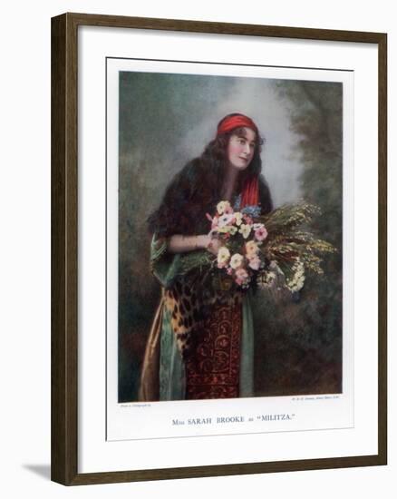 Sarah Brooke, British Actress, 1901-W&d Downey-Framed Giclee Print