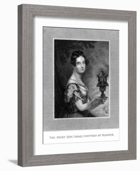 Sarah Countess Warwick-George Hayter-Framed Art Print