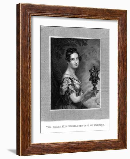 Sarah Countess Warwick-George Hayter-Framed Art Print