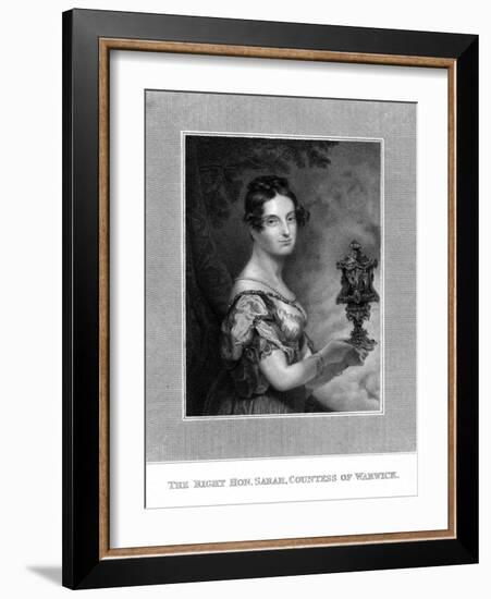 Sarah Countess Warwick-George Hayter-Framed Art Print