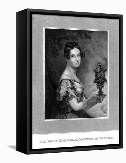 Sarah Countess Warwick-George Hayter-Framed Stretched Canvas