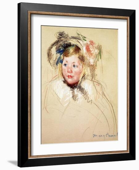 Sarah Looking Left, 1901-Mary Cassatt-Framed Giclee Print