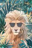 Cool Tropical Lion in Sunglasses-Sarah Manovski-Photographic Print