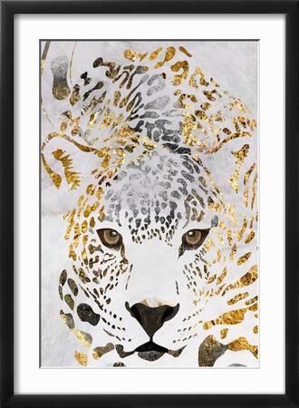 Stampa Su Tela Panther Print – Quadro Artistico Con Olive Nere, Dimensioni 45,7 X 30,5 Cm, Cornice Inclusa