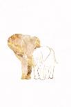 White Gold Elephants 2-Sarah Manovski-Giclee Print