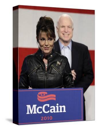 Sarah Palin Talks at a Campaign Rally for Senator John McCain at