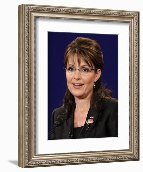 Sarah Palin, Vice Presidential Debate 2008, Oxford, MS-null-Framed Photographic Print