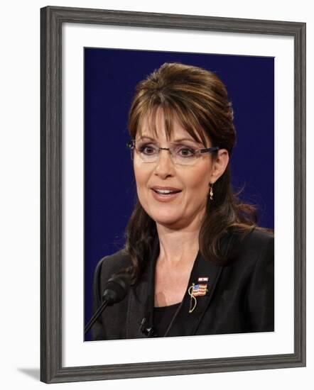 Sarah Palin, Vice Presidential Debate 2008, Oxford, MS-null-Framed Photographic Print