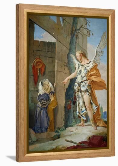 Sarah Rebuked by the Angel-Giambattista Tiepolo-Framed Premier Image Canvas