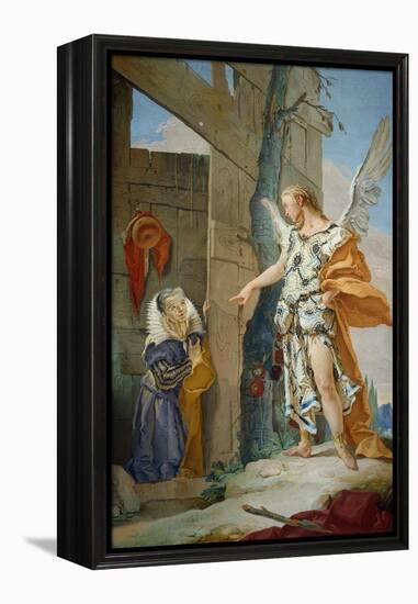 Sarah Rebuked by the Angel-Giambattista Tiepolo-Framed Premier Image Canvas