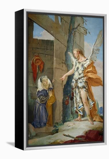 Sarah Rebuked by the Angel-Giambattista Tiepolo-Framed Premier Image Canvas