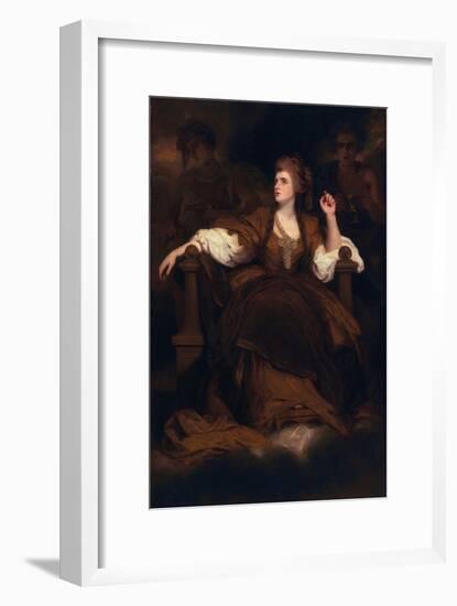 Sarah Siddons as the Tragic Muse, 1783-84-Sir Joshua Reynolds-Framed Giclee Print