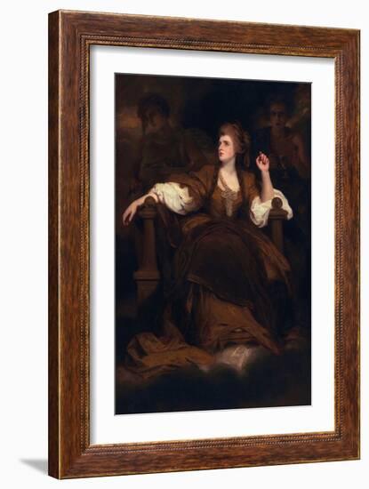 Sarah Siddons as the Tragic Muse, 1783-84-Sir Joshua Reynolds-Framed Giclee Print