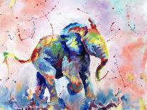 Colorful Elephant-Sarah Stribbling-Framed Art Print