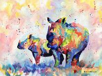 Bear Multicolour-Sarah Stribbling-Art Print