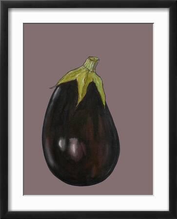 Plaque Murale Décorative Fruit - Aubergine Signée - Eggplant Wall Decor