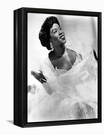 Sarah Vaughan (1924-1990) American Jazz Singer and Pianist C. 1945-null-Framed Stretched Canvas