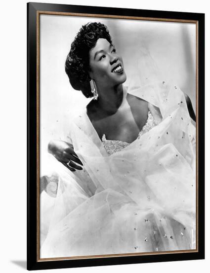 Sarah Vaughan (1924-1990) American Jazz Singer and Pianist C. 1945-null-Framed Photo