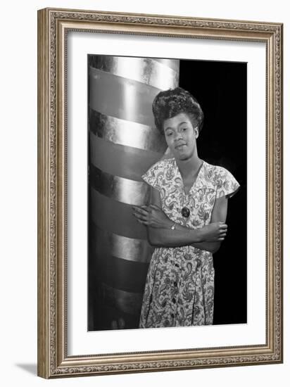 Sarah Vaughan, Café Society (Column)-William P^ Gottlieb-Framed Art Print