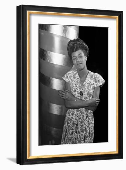 Sarah Vaughan, Café Society (Column)-William P^ Gottlieb-Framed Art Print