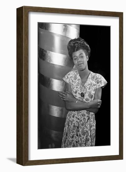 Sarah Vaughan, Café Society (Column)-William P^ Gottlieb-Framed Art Print