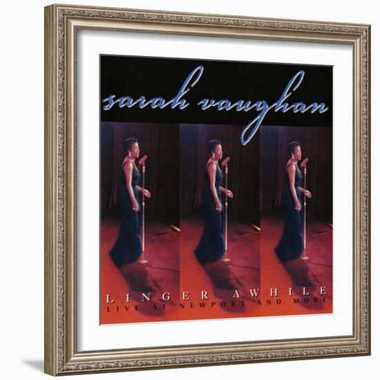 Sarah Vaughan, Linger Awhile-null-Framed Art Print