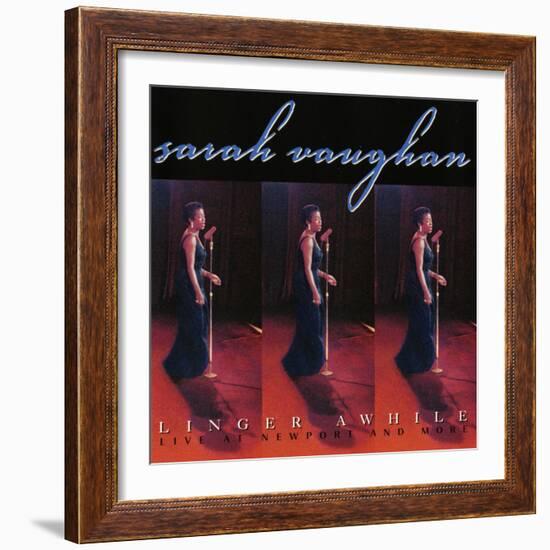 Sarah Vaughan, Linger Awhile-null-Framed Art Print