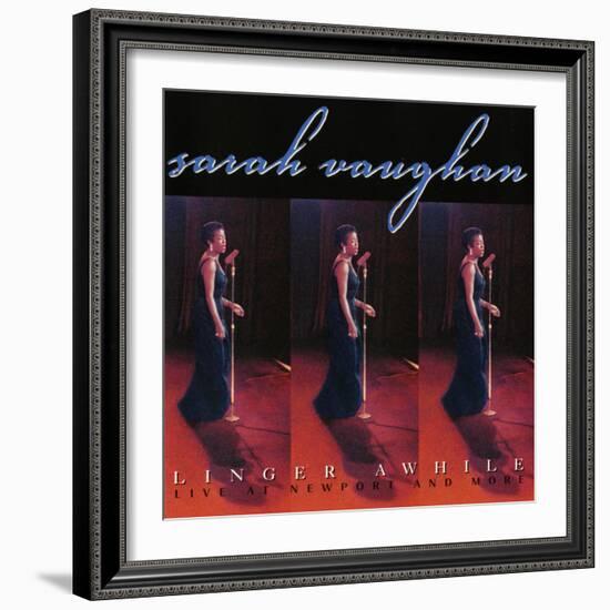 Sarah Vaughan, Linger Awhile-null-Framed Art Print