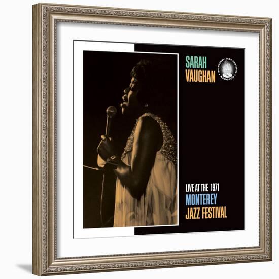 Sarah Vaughan, Live at the 1971 Monterey Jazz Fest-null-Framed Art Print