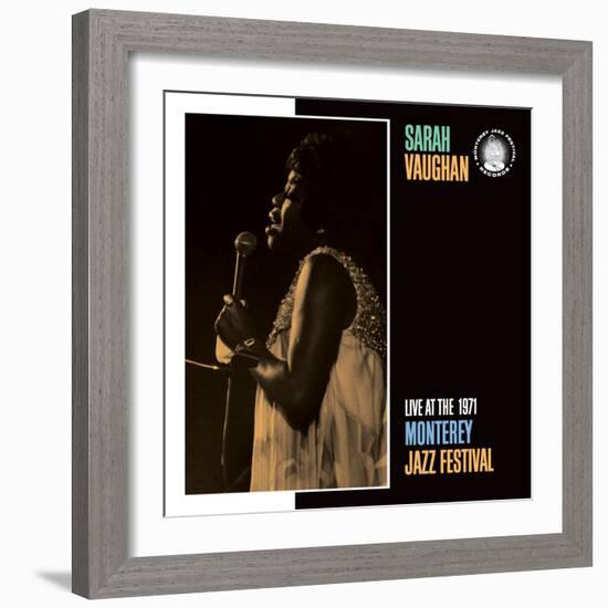 Sarah Vaughan, Live at the 1971 Monterey Jazz Fest-null-Framed Art Print