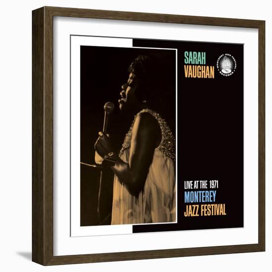 Sarah Vaughan, Live at the 1971 Monterey Jazz Fest-null-Framed Art Print