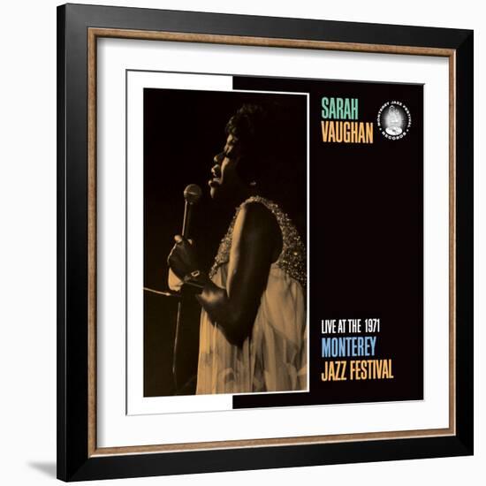 Sarah Vaughan, Live at the 1971 Monterey Jazz Fest-null-Framed Art Print