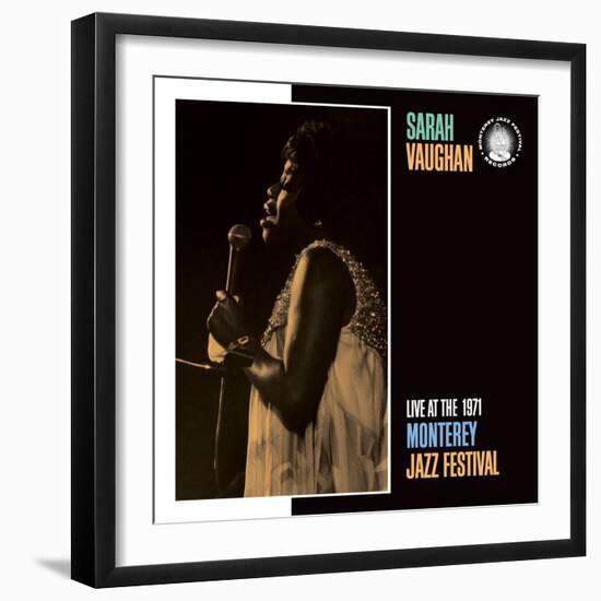 Sarah Vaughan, Live at the 1971 Monterey Jazz Fest-null-Framed Art Print