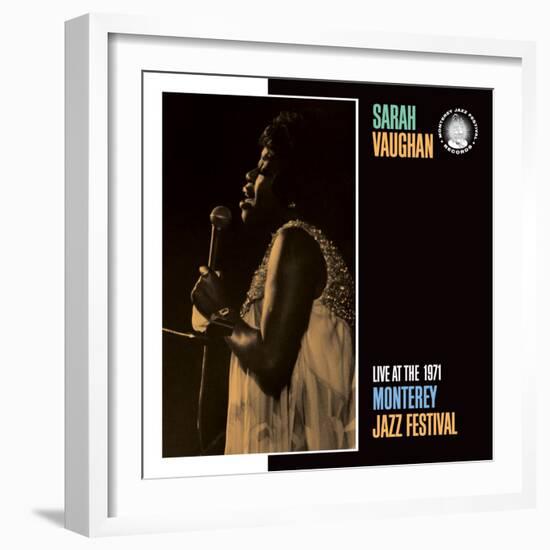 Sarah Vaughan, Live at the 1971 Monterey Jazz Fest-null-Framed Art Print